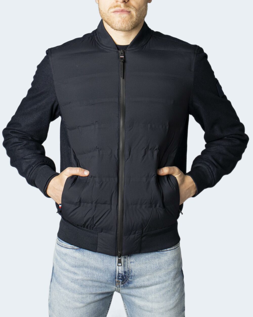 Giacchetto Tommy Hilfiger Jeans tech wool bomber Blue Denim Scuro - Foto 2