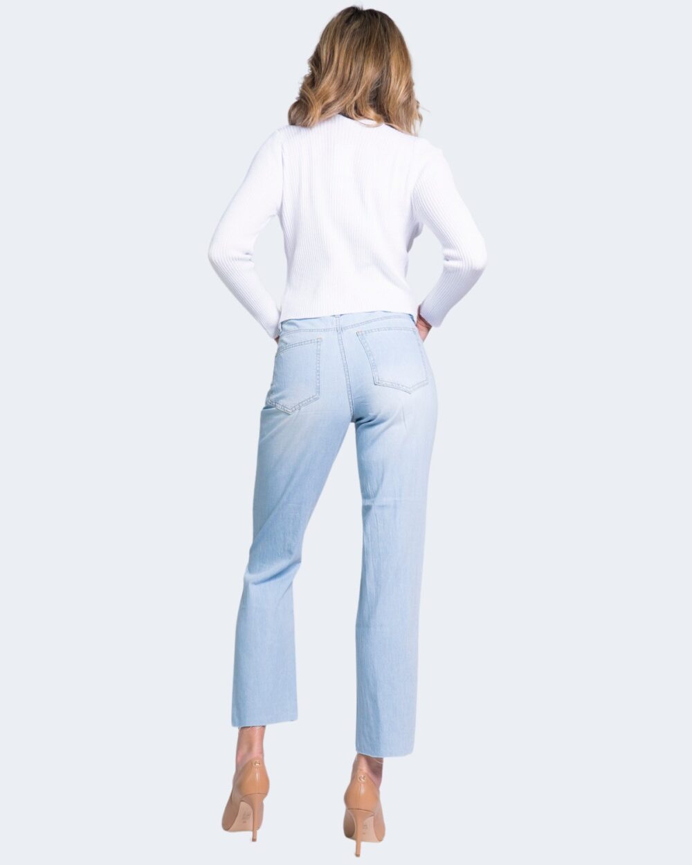 Jeans mom Vila Clothes stray Denim chiaro - Foto 3