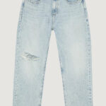 Jeans Calvin Klein Jeans 90s straight crop Denim chiaro - Foto 1