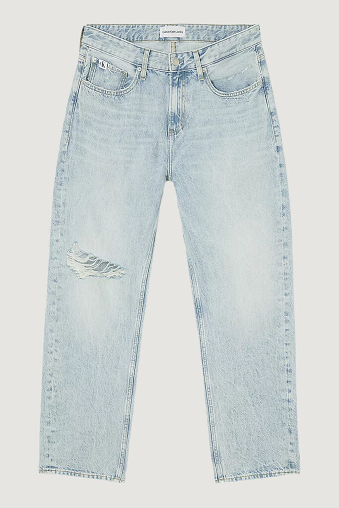 Jeans Calvin Klein Jeans 90s straight crop Denim chiaro