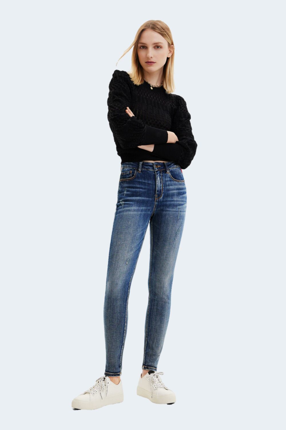 Jeans skinny Desigual denim alba Denim - Foto 5
