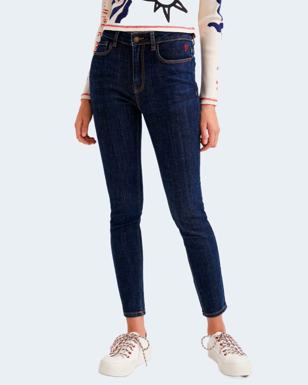 Jeans skinny Desigual denim basic core Denim scuro - Foto 1