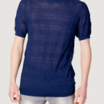 T-shirt Antony Morato slim fit in filato Blu - Foto 1