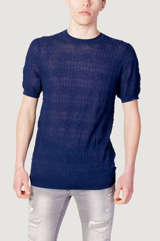 T-shirt Antony Morato slim fit in filato Blu