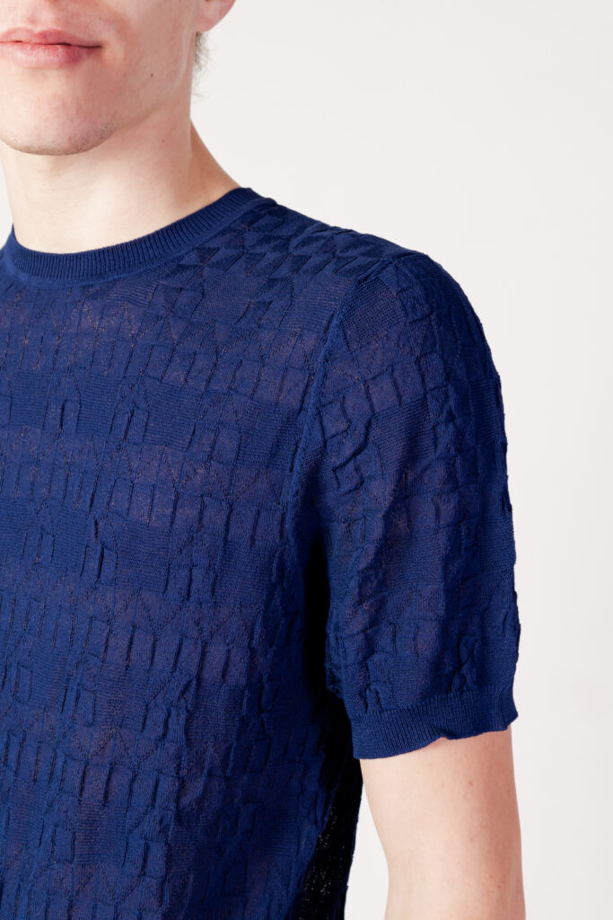 T-shirt Antony Morato slim fit in filato Blu