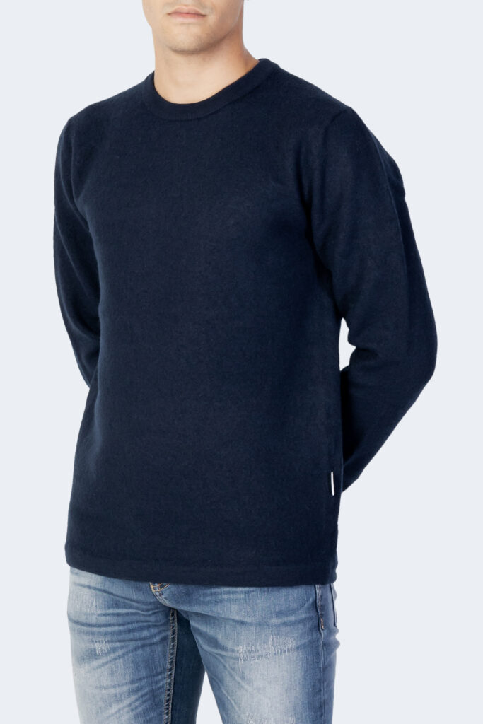 Maglia Selected slhbelo ls knit crew neck w Blue scuro