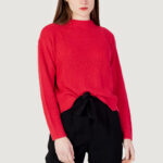 Maglione Jacqueline de Yong jdyjusty l/s scallop edge pullover knt Rosso - Foto 1