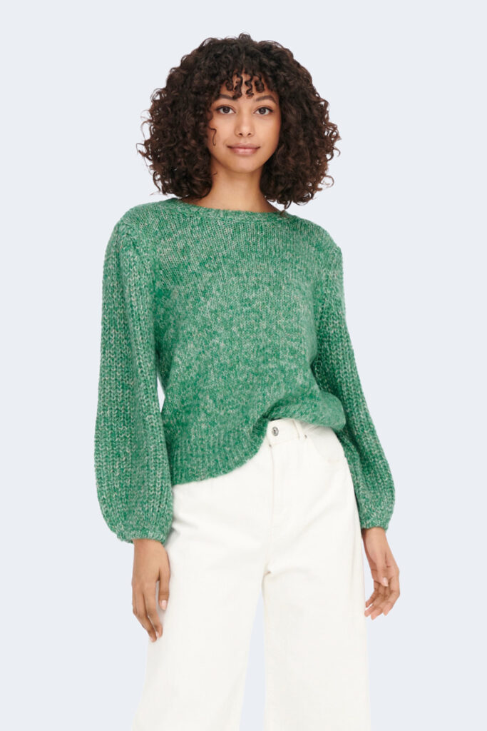 Maglione Only onlhenni l/s pullover cc knt Verde
