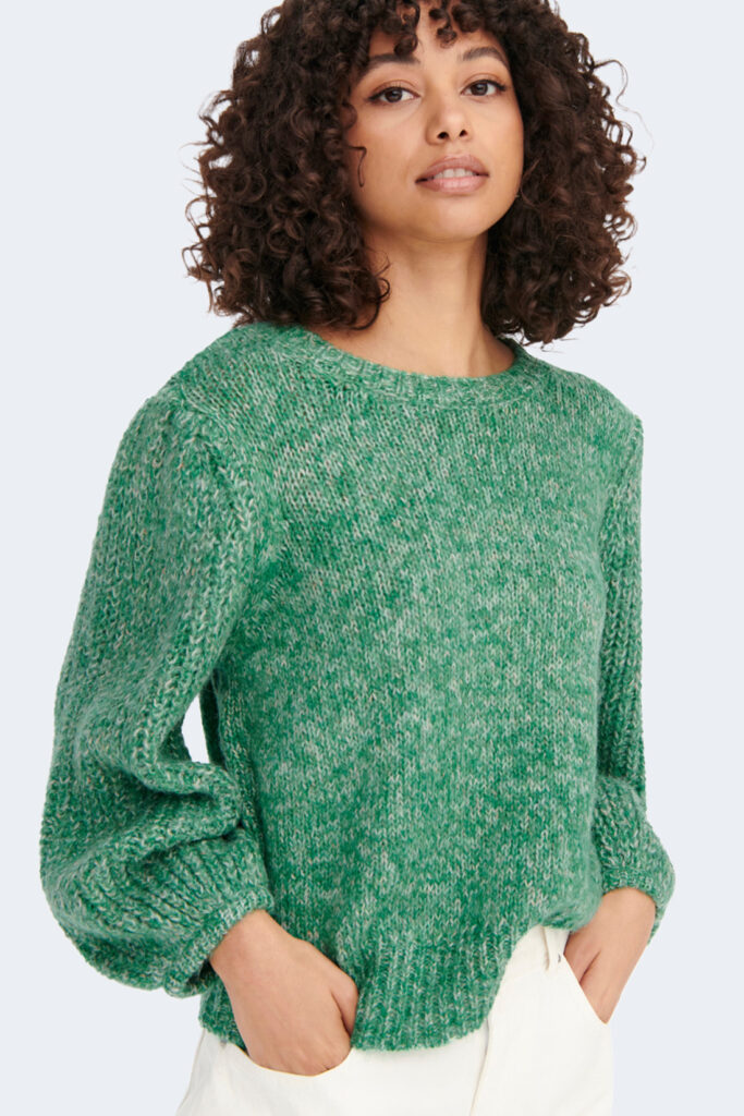 Maglione Only onlhenni l/s pullover cc knt Verde
