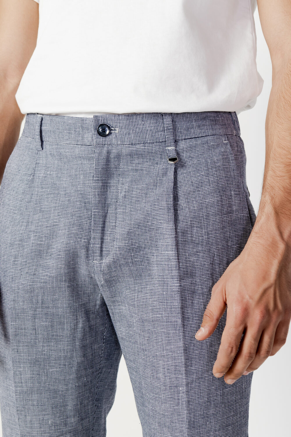 Pantaloni da completo Antony Morato gustaf carrot fit Blu - Foto 4