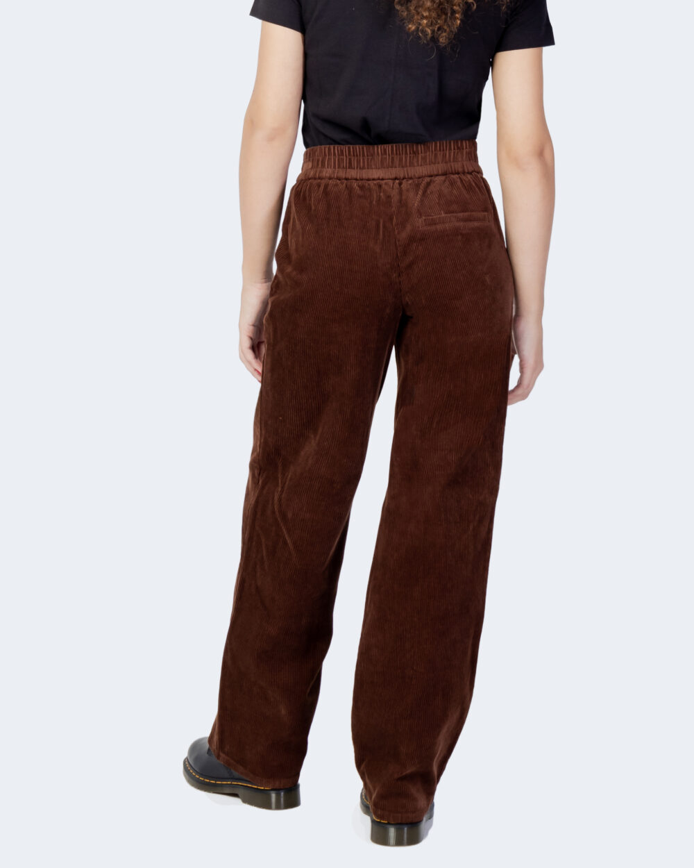 Pantaloni a palazzo Only onlvannes-ada straight cord pant pnt Marrone - Foto 3