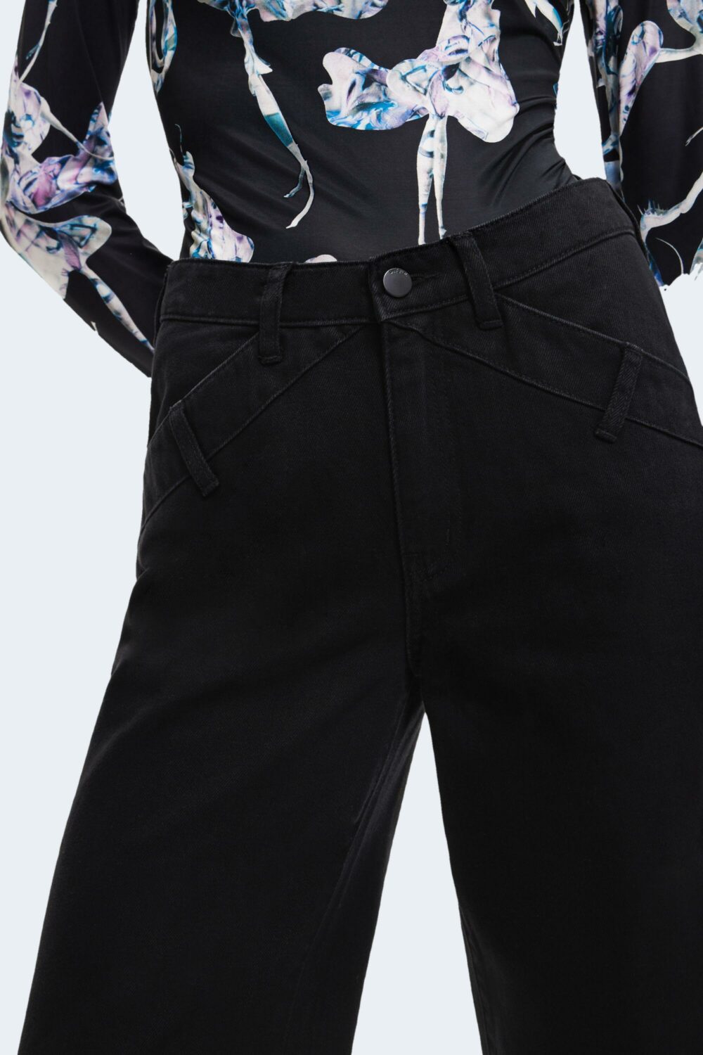 Pantaloni bootcut Desigual pant kafka Nero - Foto 2