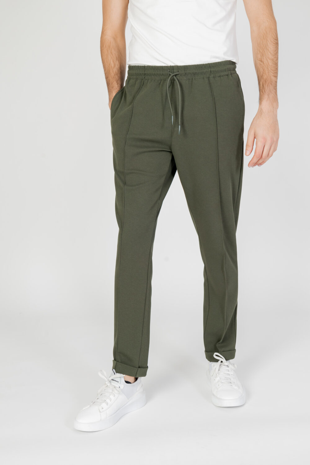 Pantaloni Antony Morato carrot Verde Oliva - Foto 7