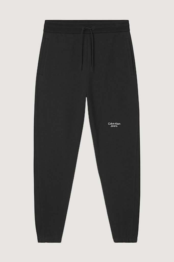 Pantaloni sportivi Calvin Klein Jeans stacked logo hwk pan Nero