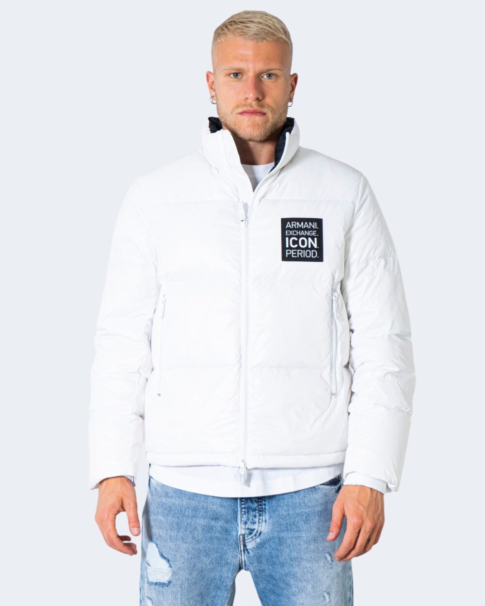 Piumino Armani Exchange down jacket 8nzbp2 znynz Bianco - Foto 1