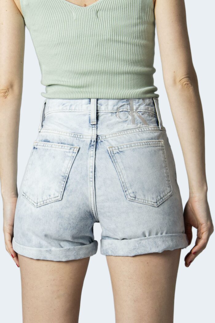Shorts Calvin Klein Jeans mom short Denim chiaro