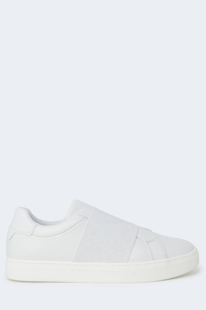Sneakers Calvin Klein cupsole slip on he Bianco