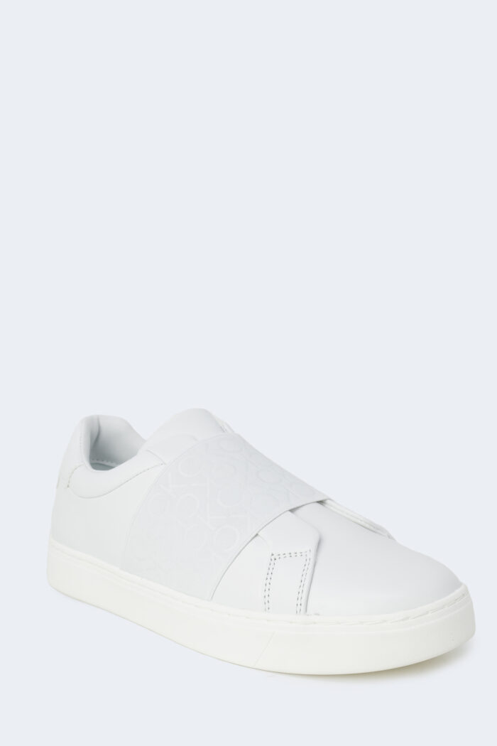 Sneakers Calvin Klein cupsole slip on he Bianco