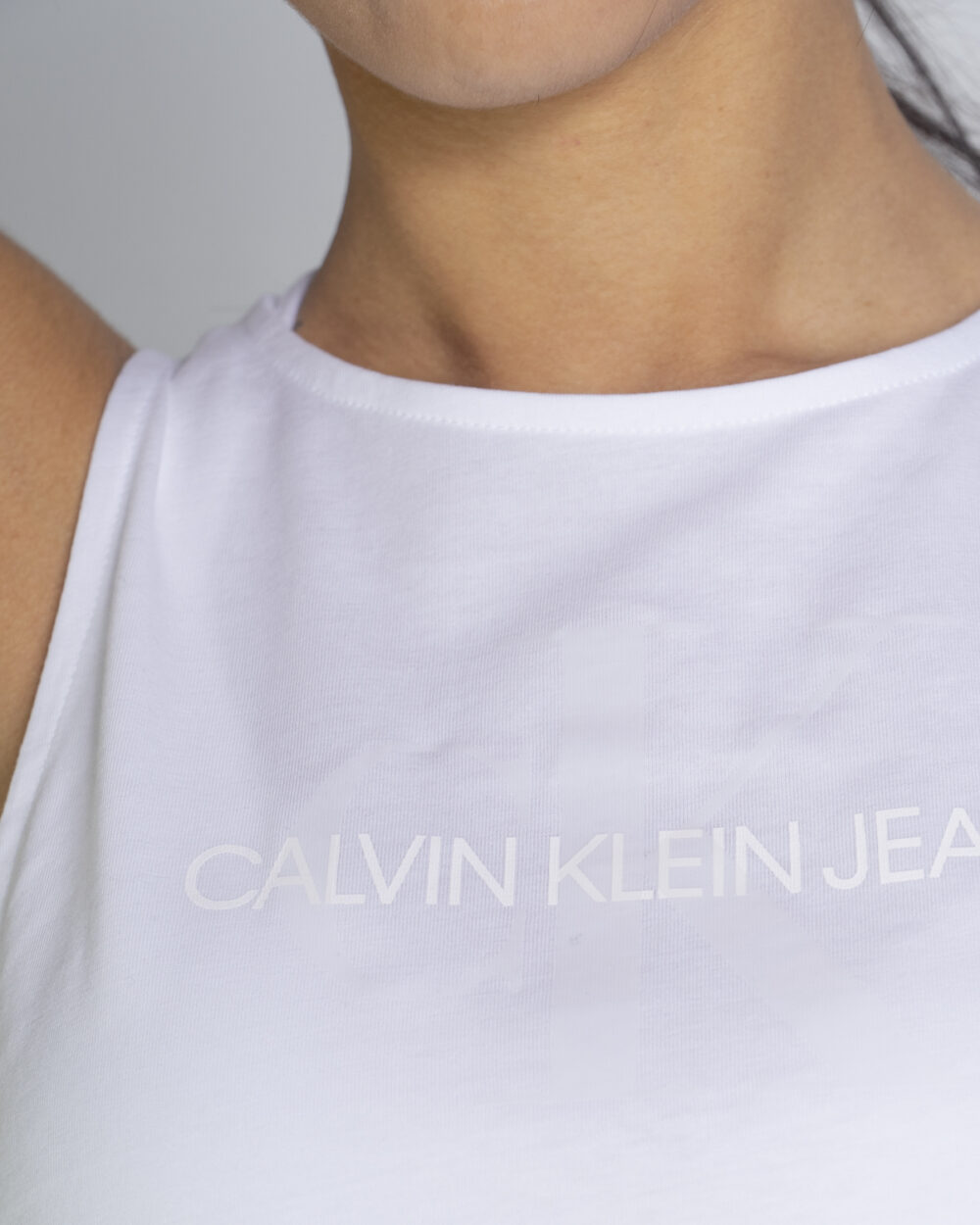 Canotta Calvin Klein Jeans tonal monogram Bianco - Foto 4