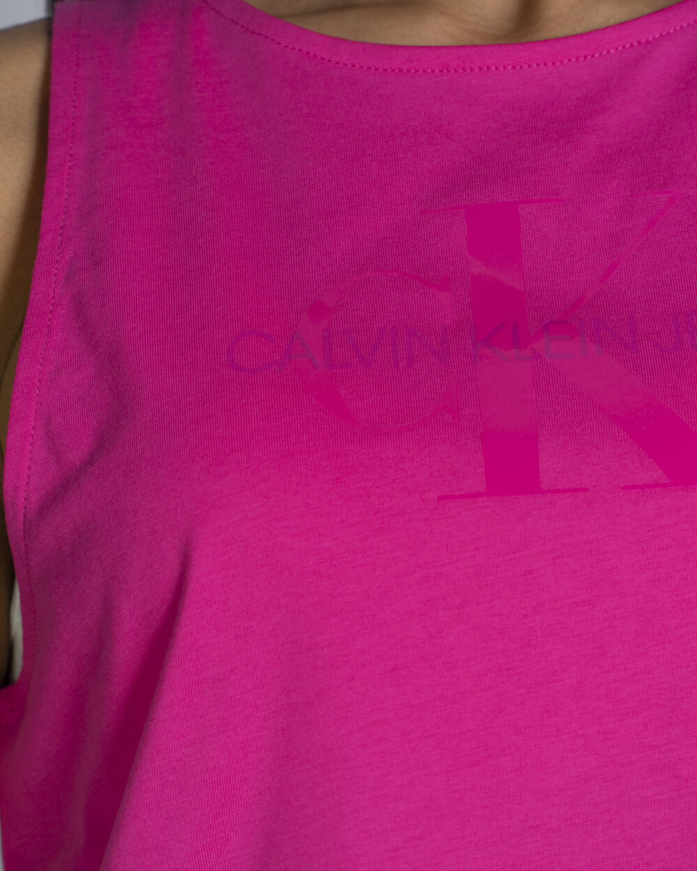 Canotta Calvin Klein Jeans tonal monogram Rosa - Foto 4