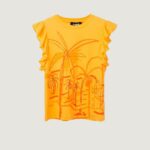 T-shirt Desigual ts shalma Arancione - Foto 1