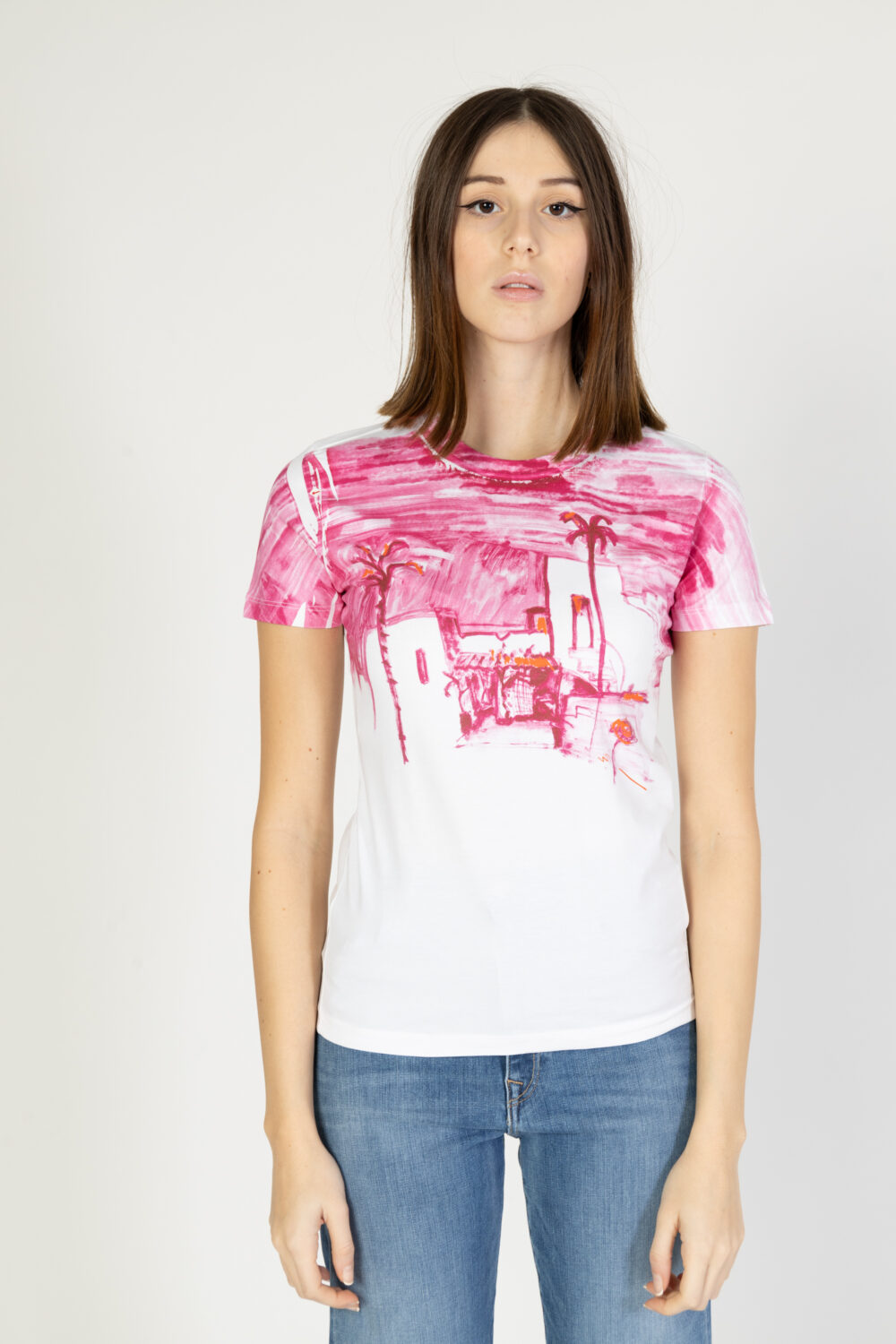 T-shirt Desigual fez Rosa - Foto 6