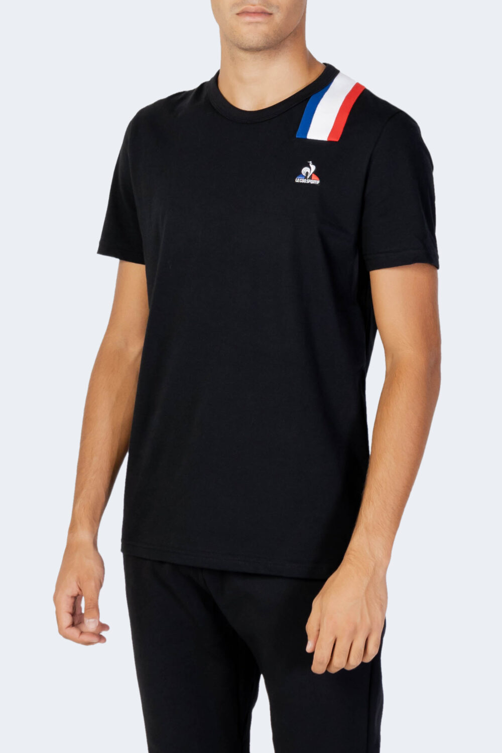 T-shirt LE COQ SPORTIF logo tricolor Nero - Foto 3