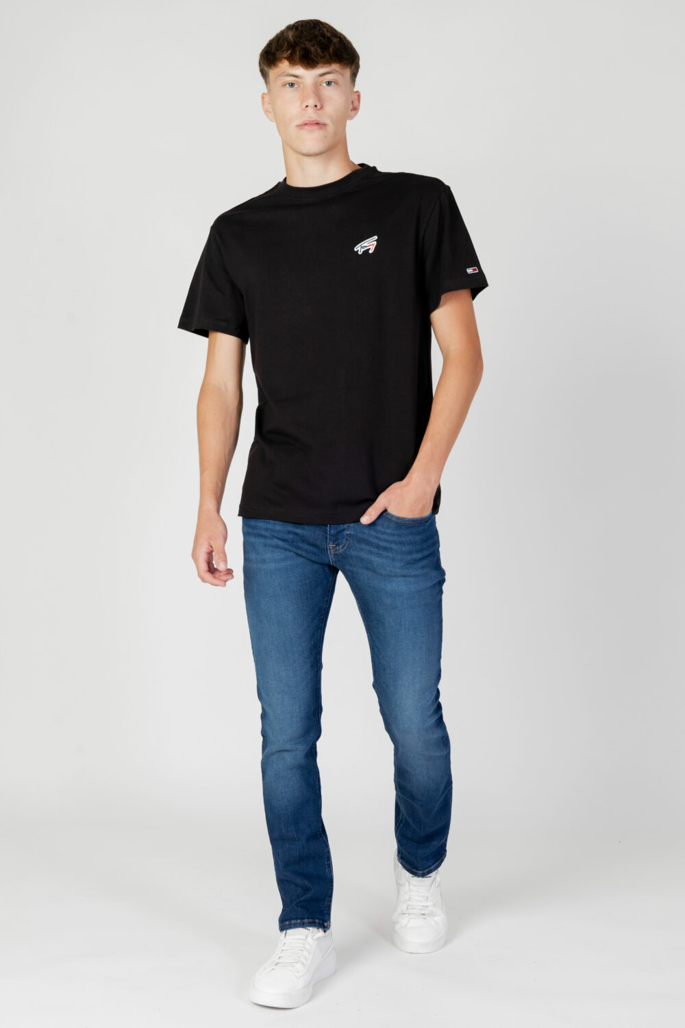 T-shirt Tommy Hilfiger Jeans tjm clsc signature t Nero - Foto 2