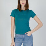 T-shirt Tommy Hilfiger Jeans slim tonal linea Verde Scuro - Foto 1