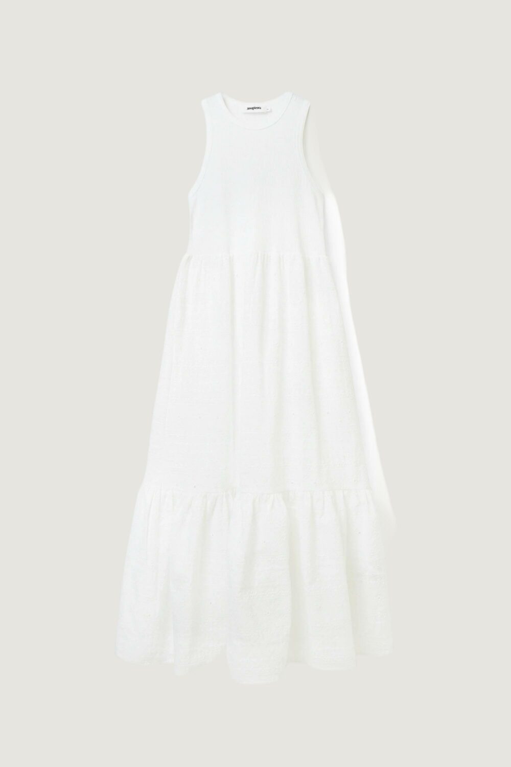 Vestito lungo Desigual vest lourdes Bianco - Foto 5