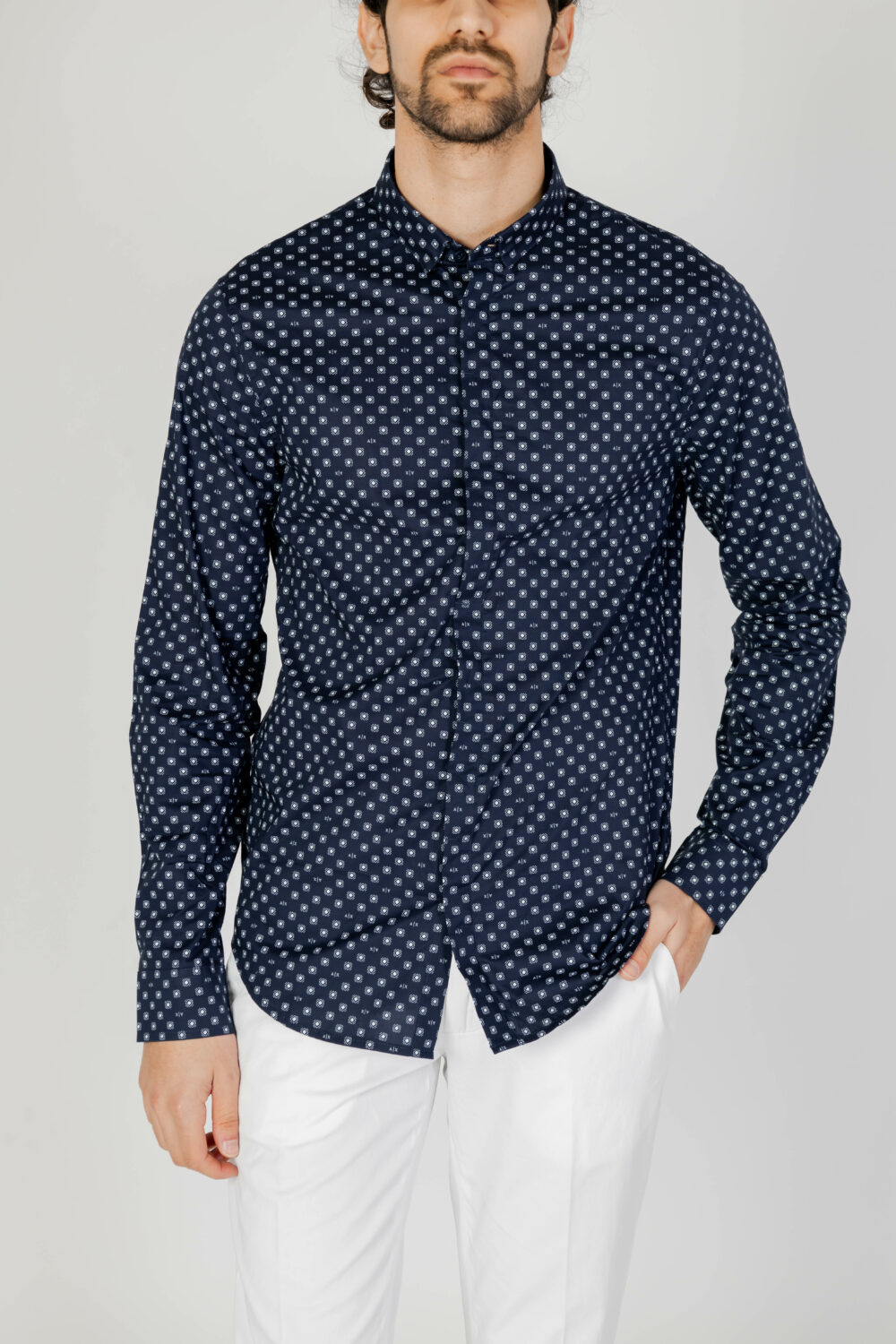 Camicia manica lunga Armani Exchange Blu - Foto 1