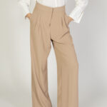 Pantaloni a palazzo Sandro Ferrone Beige - Foto 1