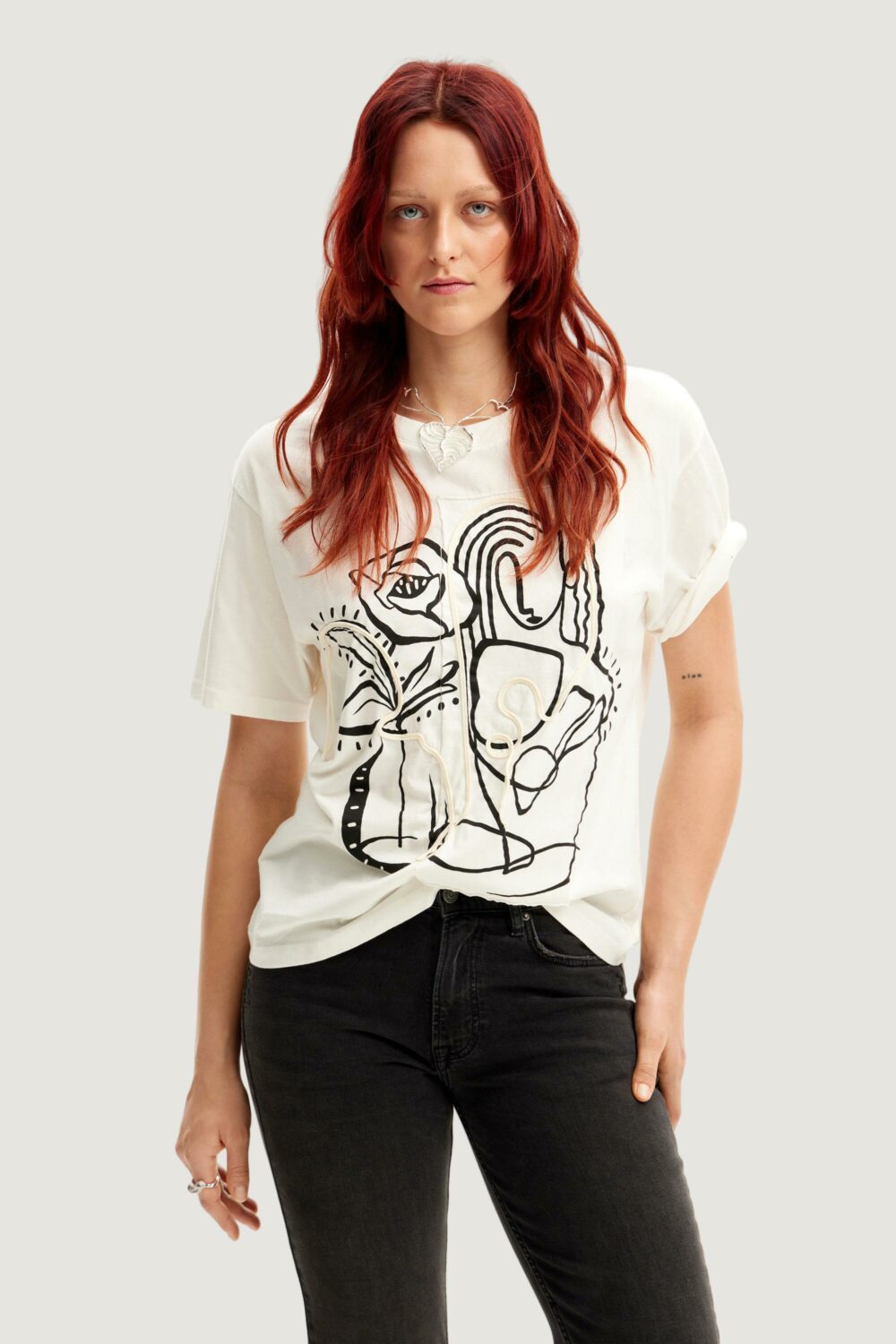 T-shirt Desigual tristan Bianco - Foto 1