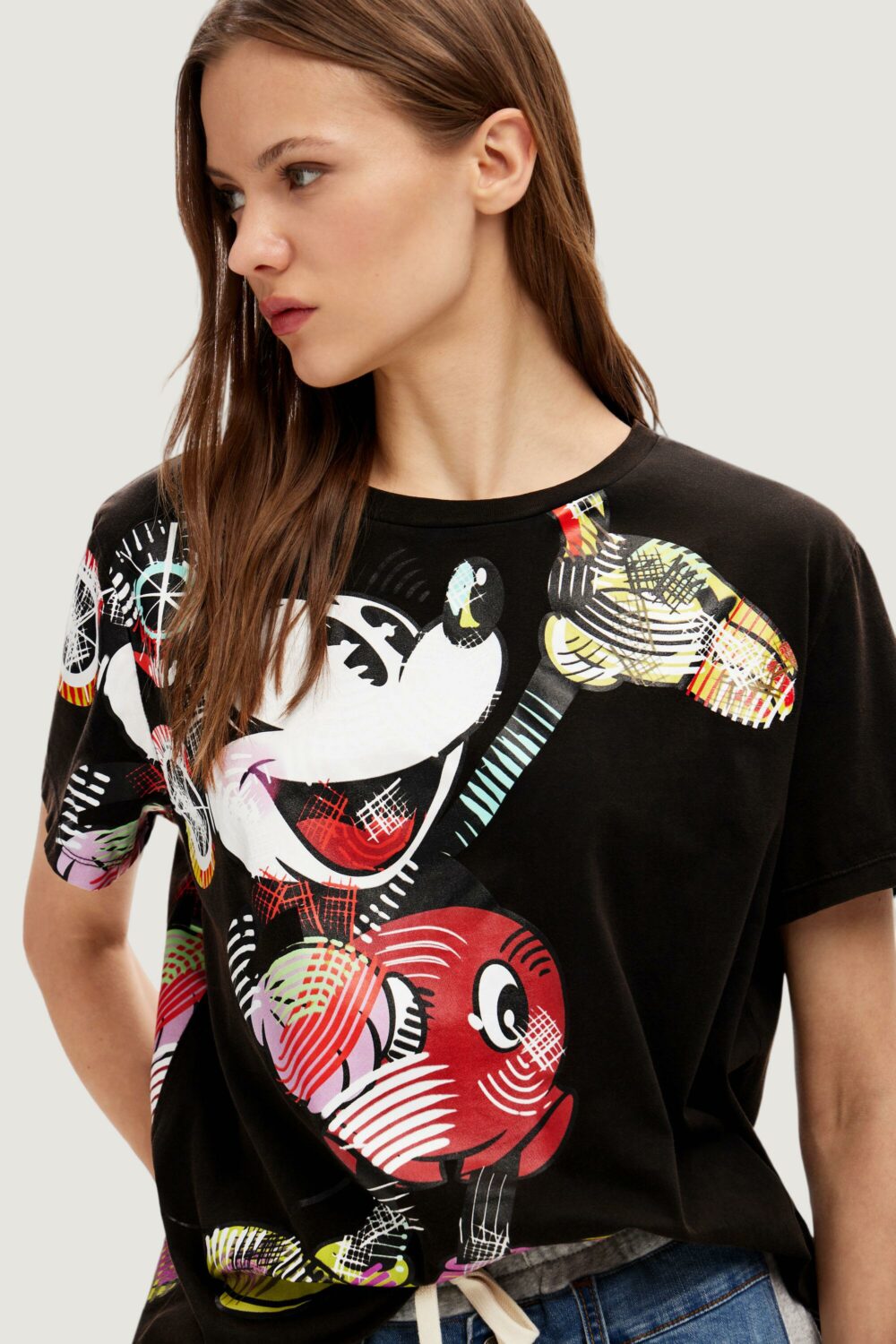 T-shirt Desigual mickey lacroix Nero - Foto 2