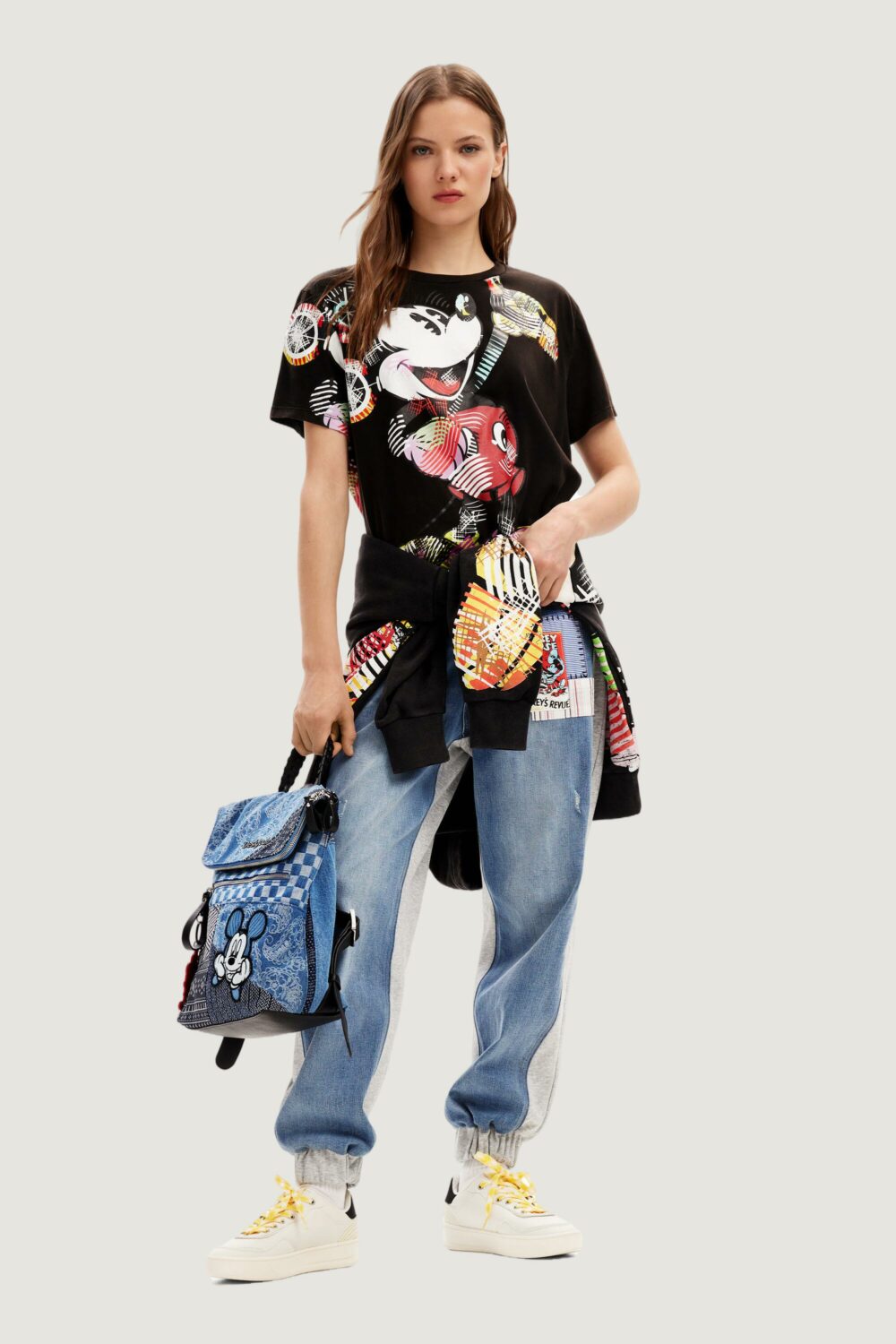 T-shirt Desigual mickey lacroix Nero - Foto 5