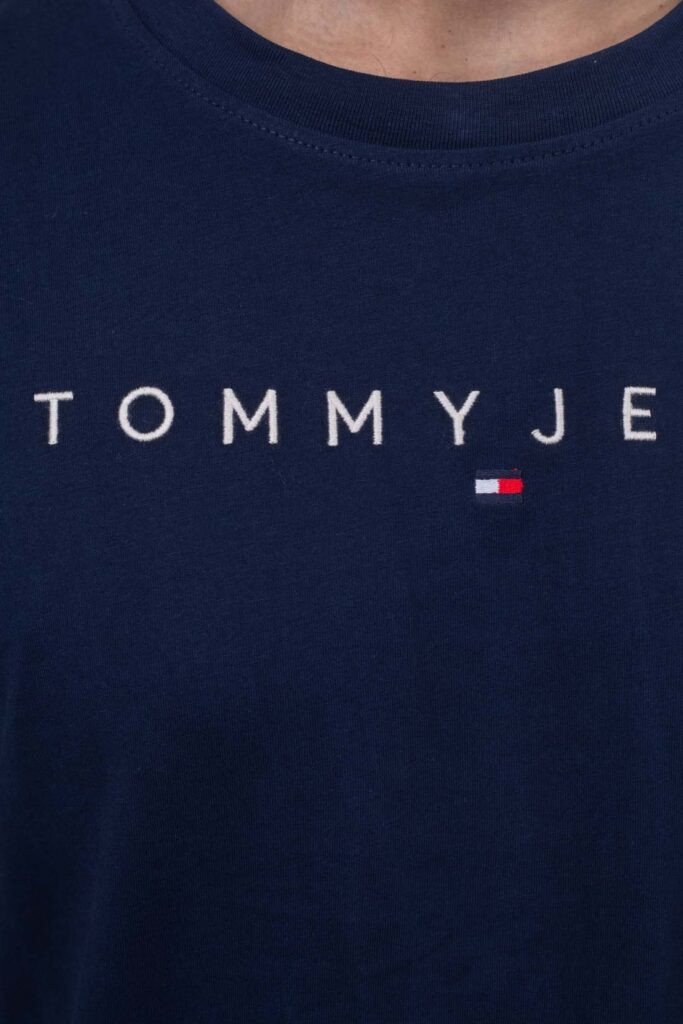 T-shirt Tommy Hilfiger Jeans reg linear logo Blu