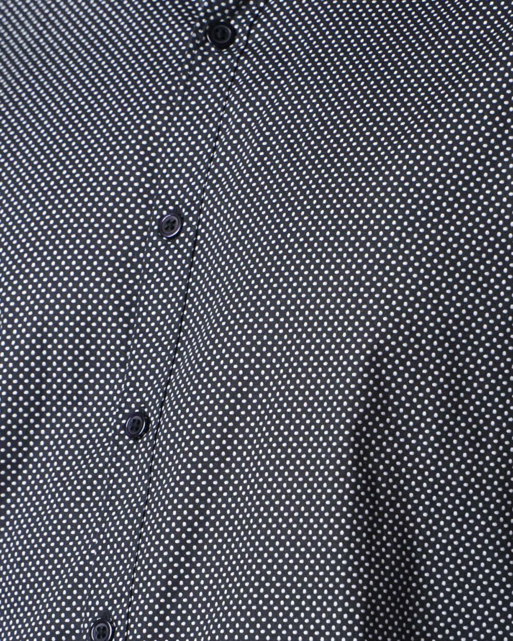 Camicia manica lunga Idra stampa puntinata Nero - Foto 3