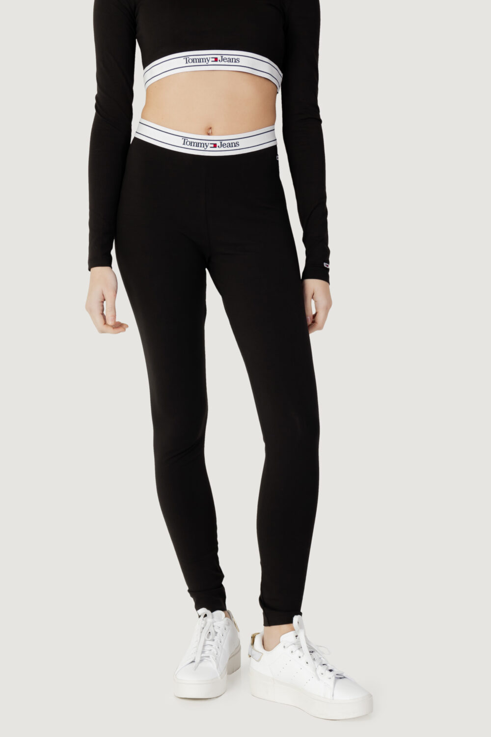 Leggings Tommy Hilfiger Jeans tjw logo wb legging Nero - Foto 1