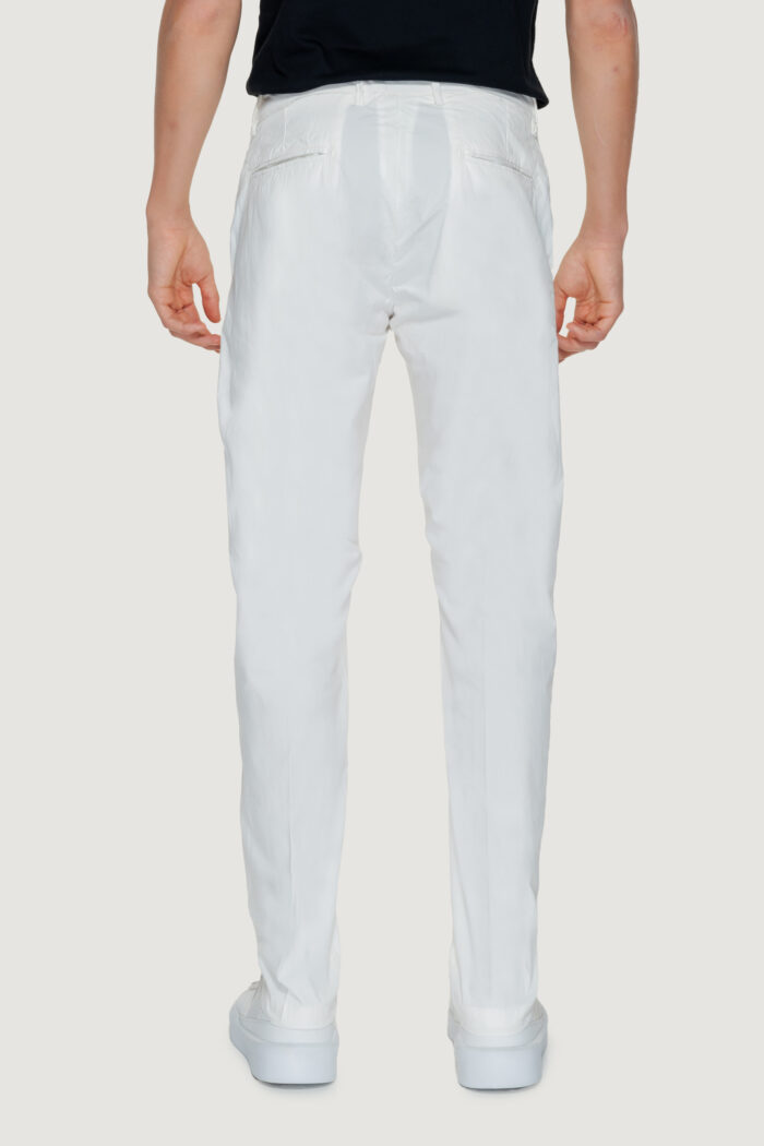 Pantaloni Borghese chino todi Bianco