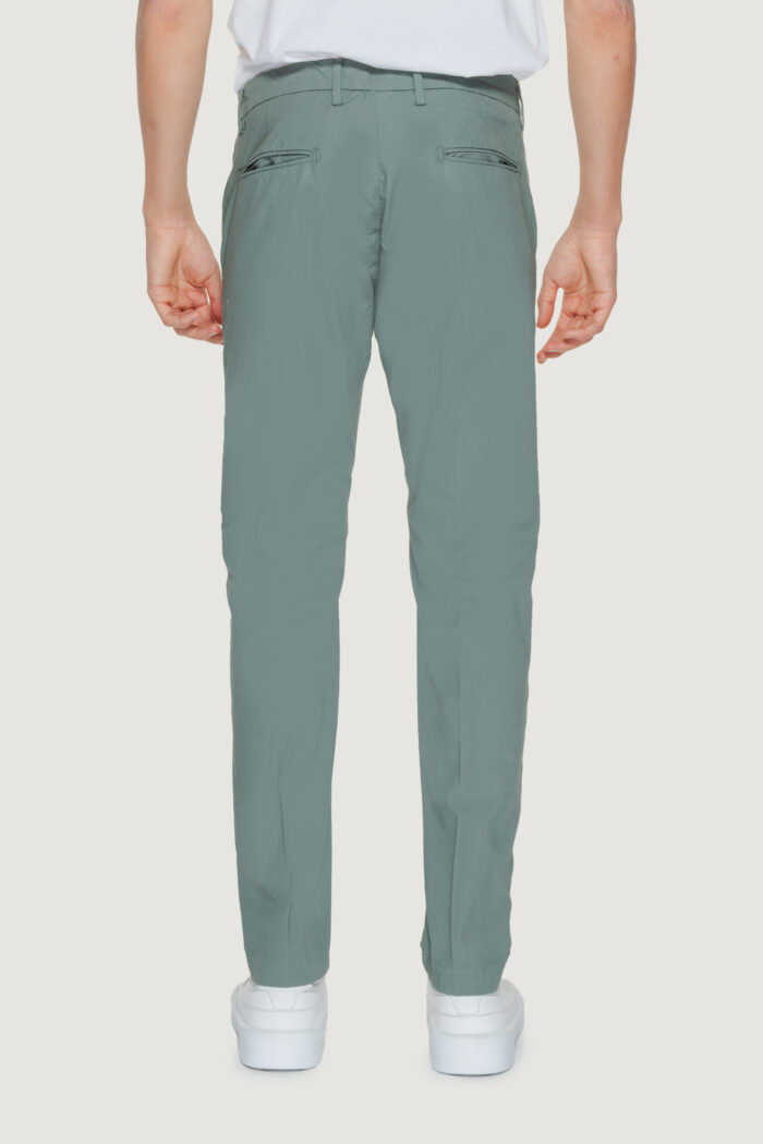 Pantaloni Borghese chino todi VERDE SALVIA