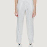 Pantaloni regular Only onlcaro-poptrash easy linen bl pnt noos Bianco - Foto 1