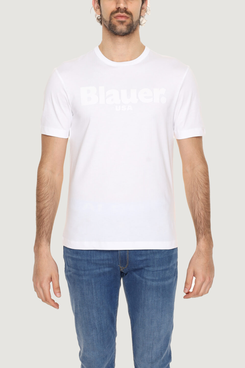 T-shirt Blauer. Bianco - Foto 1