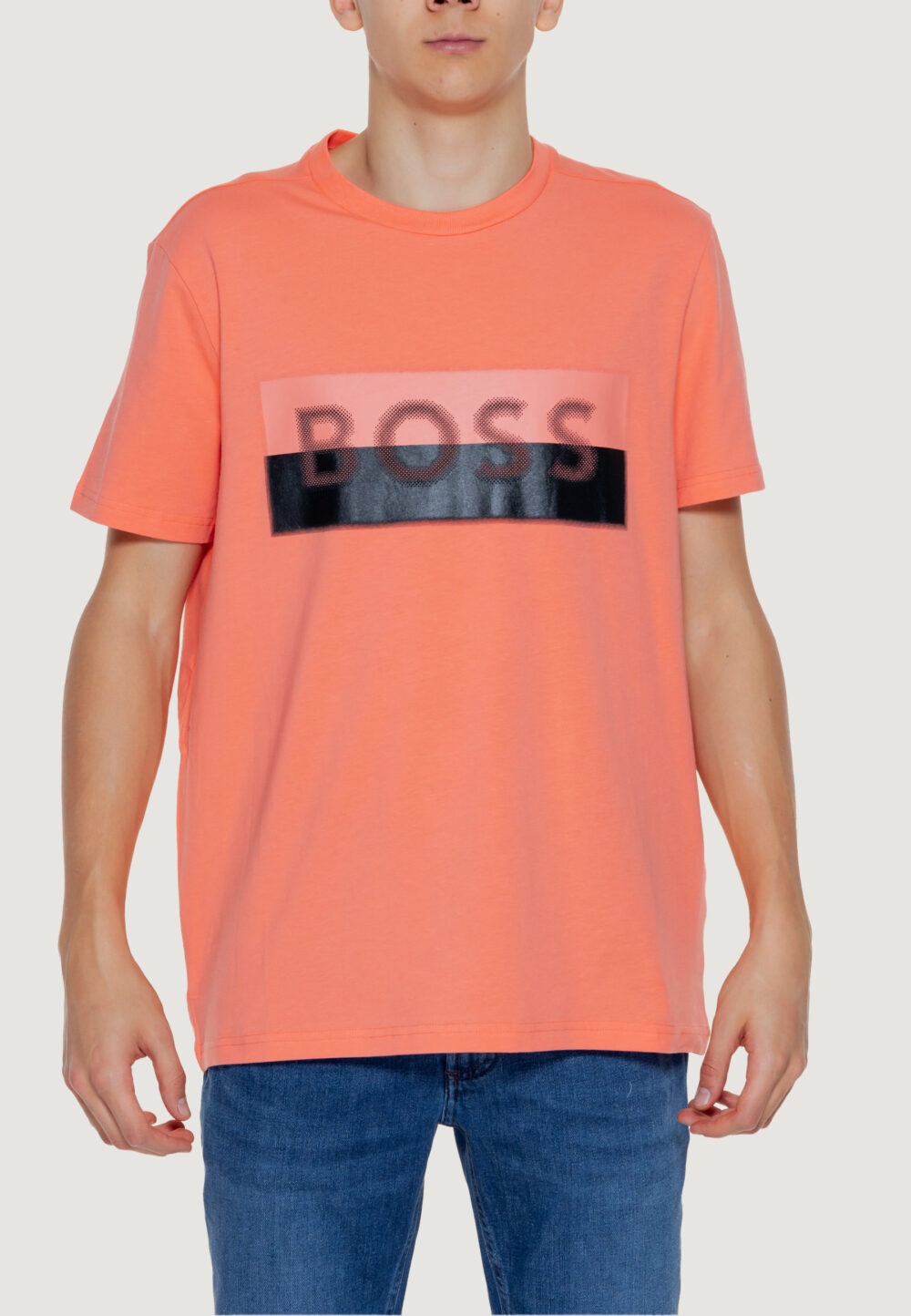 T-shirt Boss tee 9 10259046 01 Arancione Fluo - Foto 1