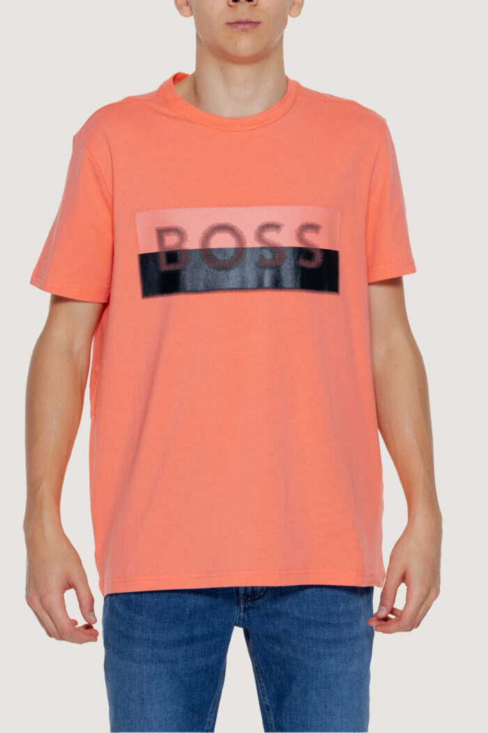 T-shirt Boss tee 9 10259046 01 Arancione Fluo