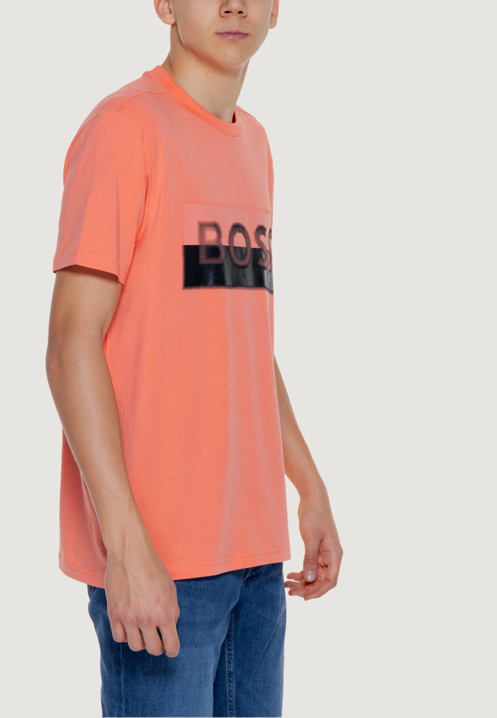 T-shirt Boss tee 9 10259046 01 Arancione Fluo - Foto 3