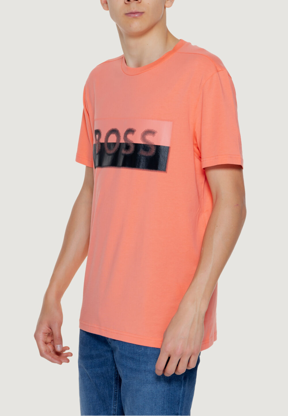 T-shirt Boss tee 9 10259046 01 Arancione Fluo - Foto 4