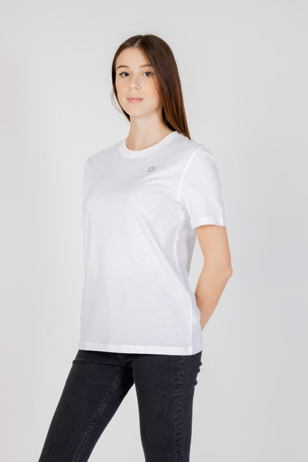 T-shirt Calvin Klein Jeans embro badge Bianco - Foto 2