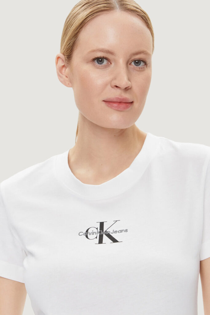 T-shirt Calvin Klein Jeans monologo Bianco