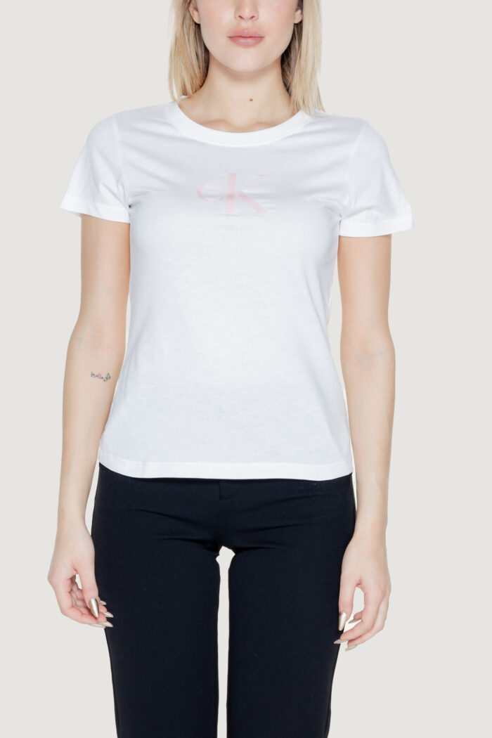 T-shirt Calvin Klein Jeans satin Bianco