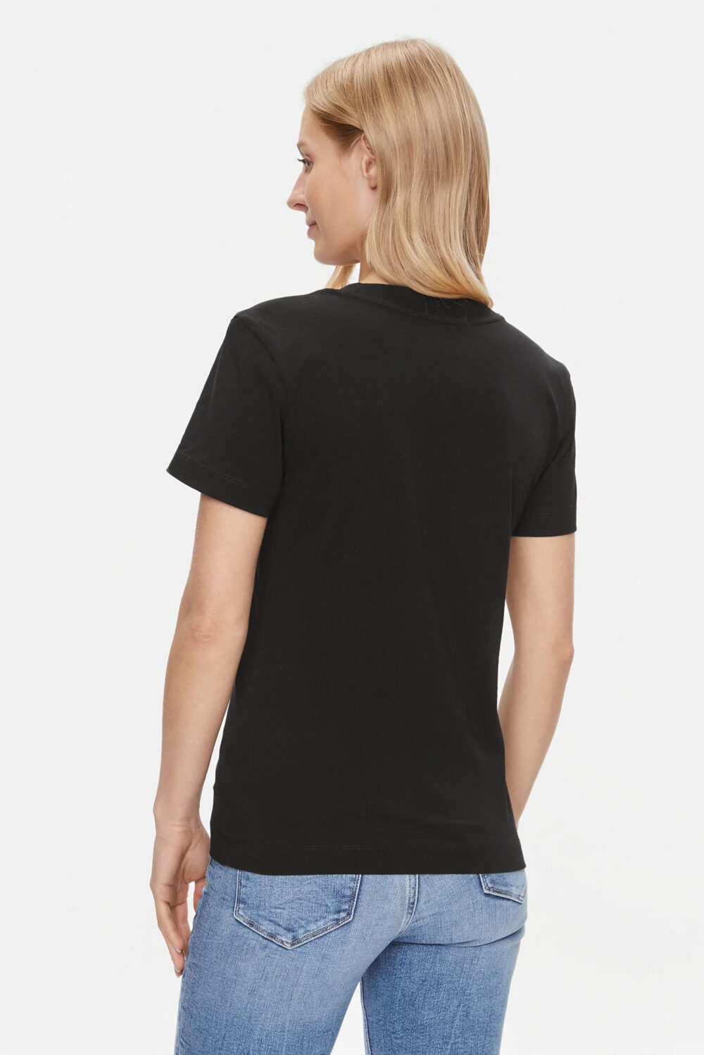 T-shirt Calvin Klein Jeans monologo Nero - Foto 5